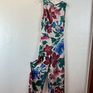 Zara floral jumpsuit